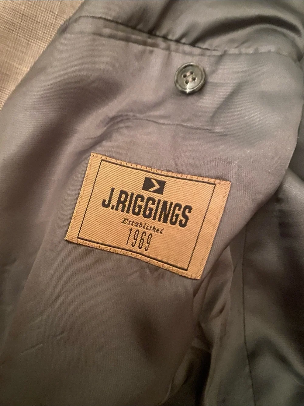 Classic Double-Breasted Men's Suit Blazer and Trousers - Gray 41/42R
